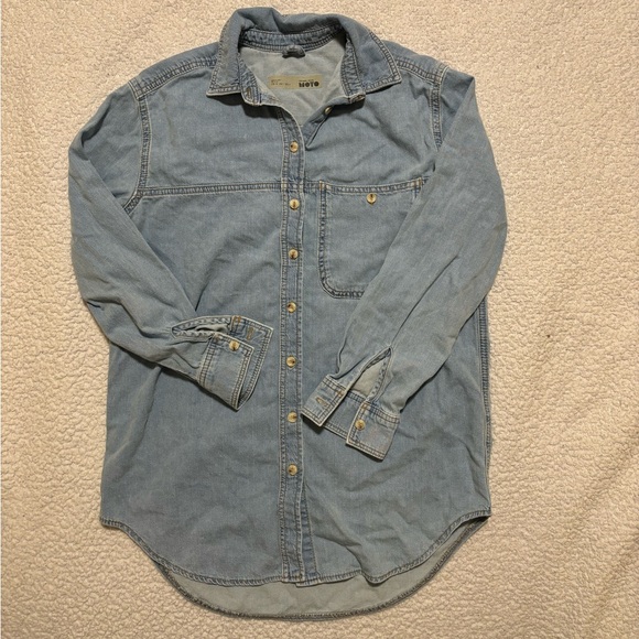 Topshop Moto Button Down - Picture 6 of 13